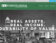 Tablet Screenshot of forestcapital.net